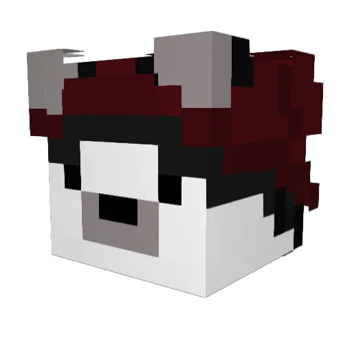 pure3x Minecraft avatar head, 3D render
