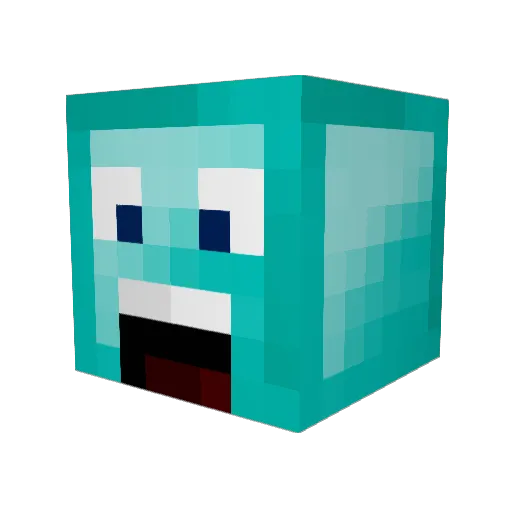purediamond36 Minecraft avatar head, 3D render
