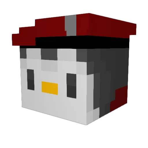 puredlol Minecraft avatar head, 3D render