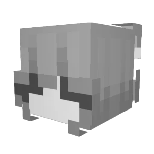pureminn Minecraft avatar head, 3D render