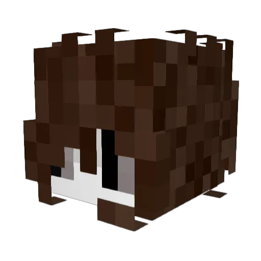 purewhitesnow Minecraft avatar head, 3D render
