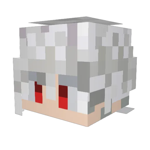 purgatoi Minecraft avatar head, 3D render