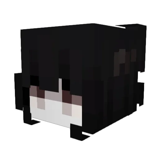 purgeful Minecraft avatar head, 3D render