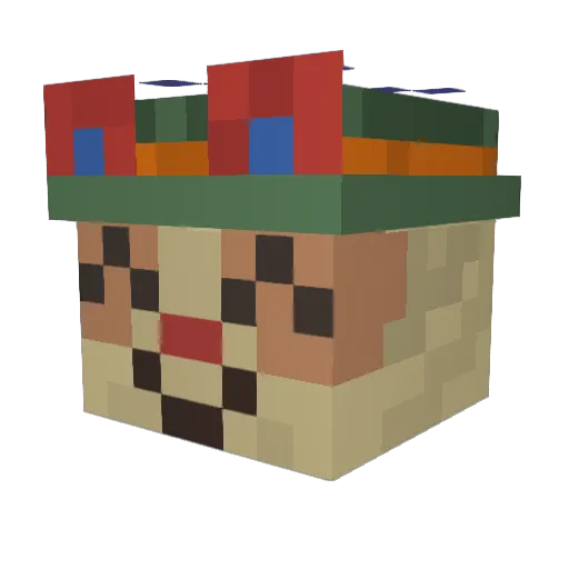 puri_npa Minecraft avatar head, 3D render