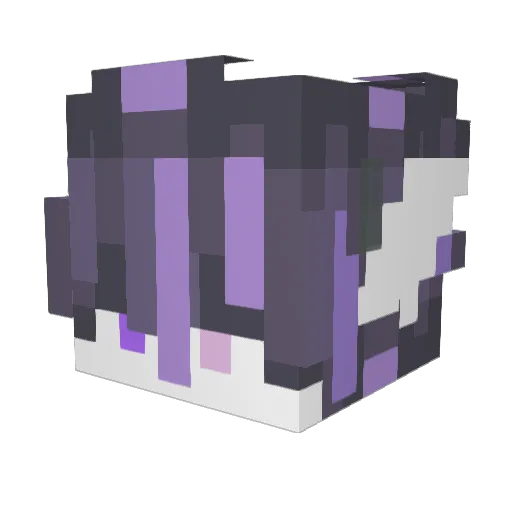 purif1ed_ Minecraft avatar head, 3D render