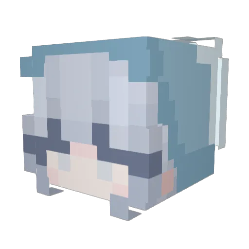 purim0311 Minecraft avatar head, 3D render
