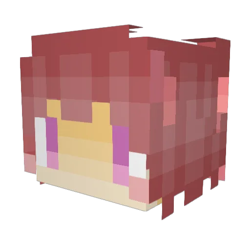 purisu5602 Minecraft avatar head, 3D render