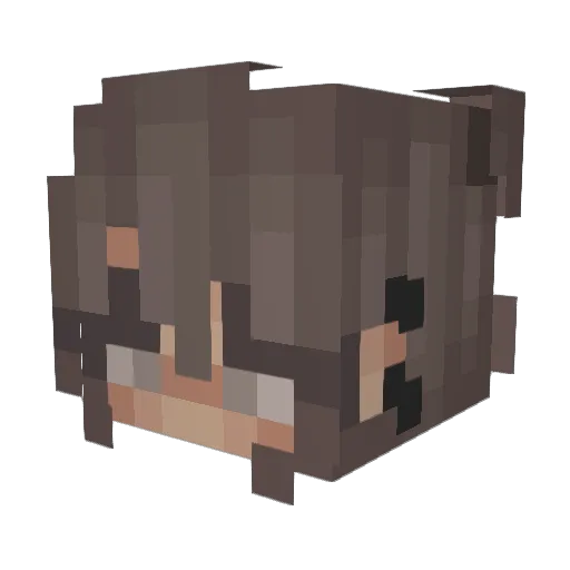 puritee__ Minecraft avatar head, 3D render