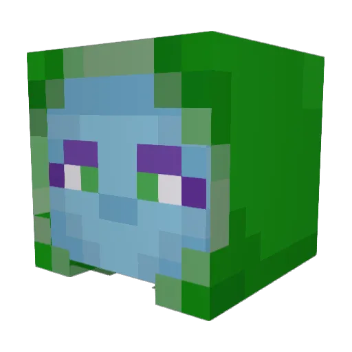 purkel_ Minecraft avatar head, 3D render