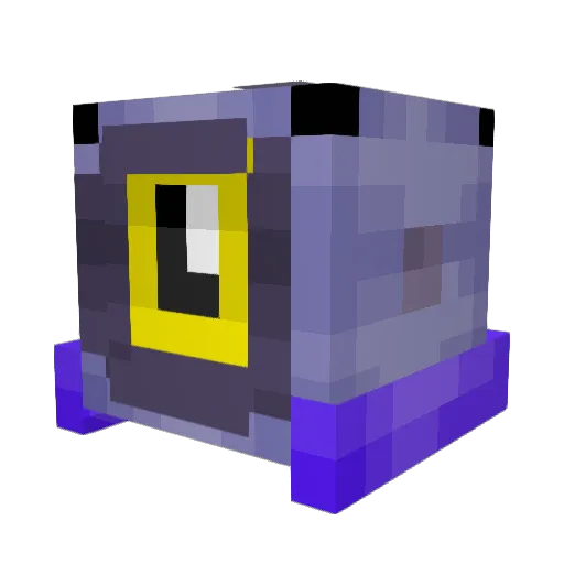 purpbricc Minecraft avatar head, 3D render