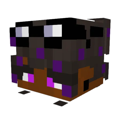 purpkirb Minecraft avatar head, 3D render