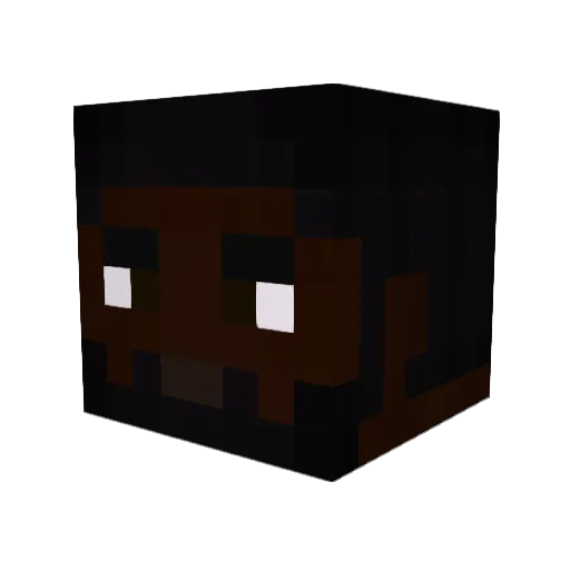 purple0004 Minecraft avatar head, 3D render
