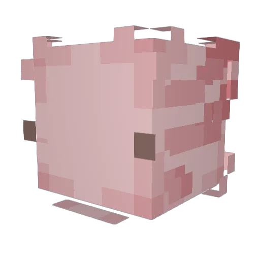 purple730 Minecraft avatar head, 3D render