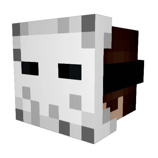 purpleLiquid_ Minecraft avatar head, 3D render