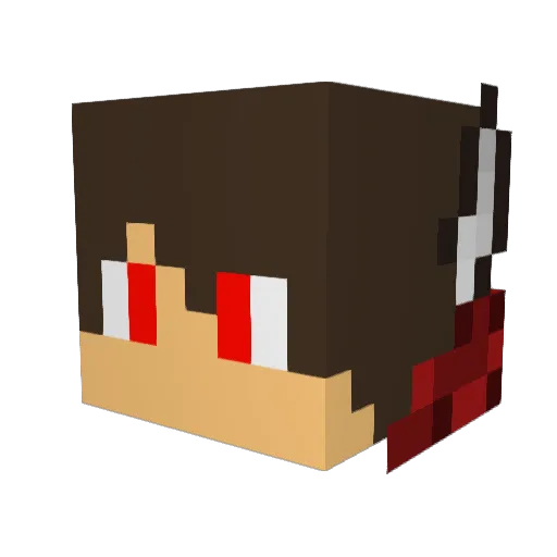 purple_cow3 Minecraft avatar head, 3D render