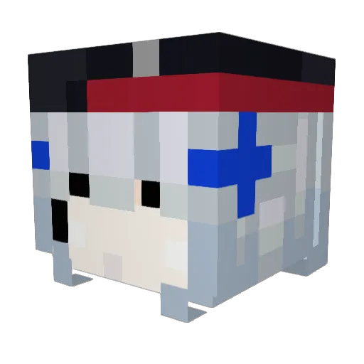 purple_guy62 Minecraft avatar head, 3D render