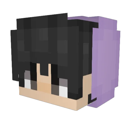 purple_lightnin9 Minecraft avatar head, 3D render