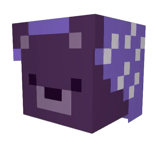 purple_majesty Minecraft avatar head, 3D render