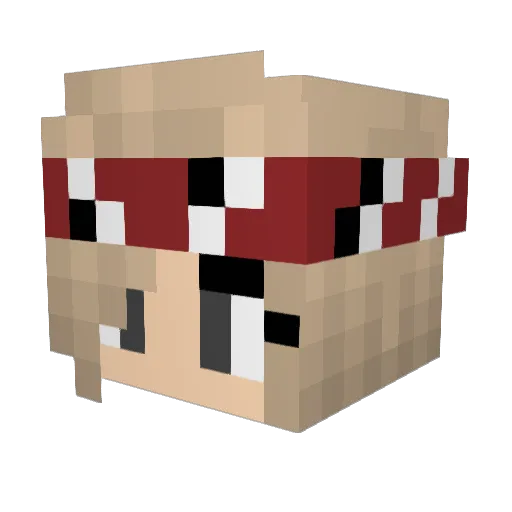purple_sprinkles Minecraft avatar head, 3D render