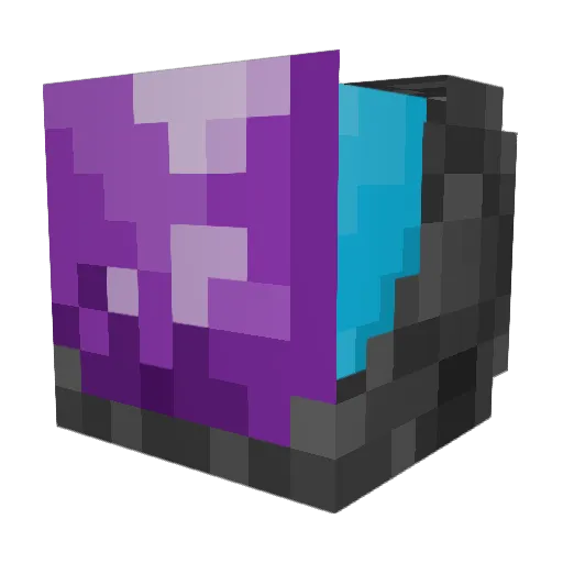 purple_viper Minecraft avatar head, 3D render