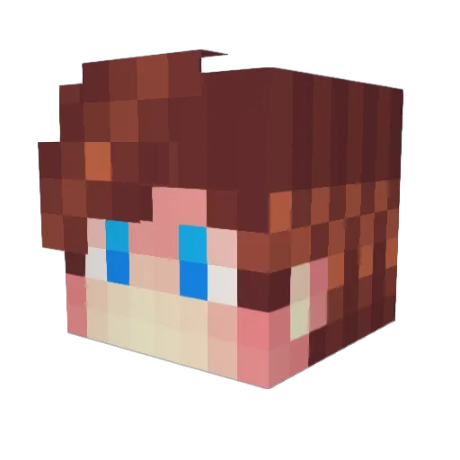 purplechloe6 Minecraft avatar head, 3D render