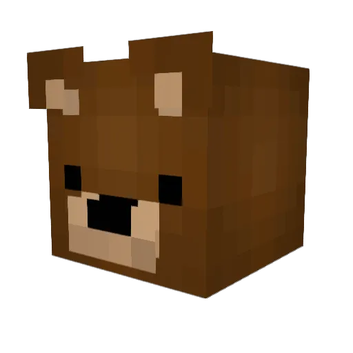 purpledonkey04 Minecraft avatar head, 3D render