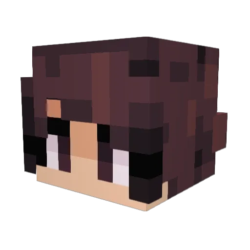 purpleguy123456 Minecraft avatar head, 3D render