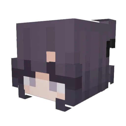 purplejade1 Minecraft avatar head, 3D render