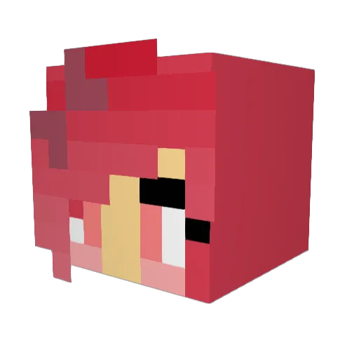 purplekitty213 Minecraft avatar head, 3D render