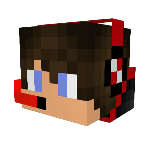 purplekoolaid166 Minecraft avatar head, 3D render