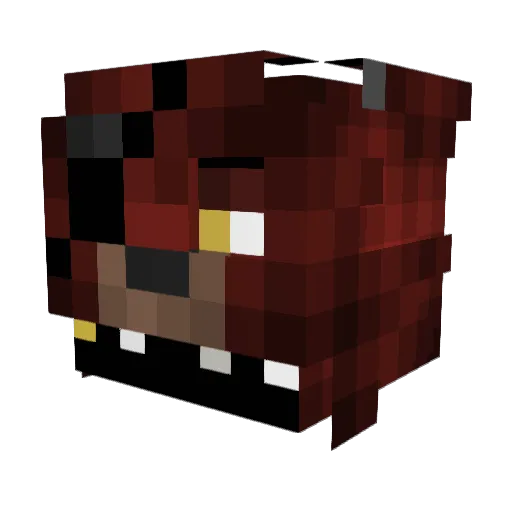 purpleman123 Minecraft avatar head, 3D render