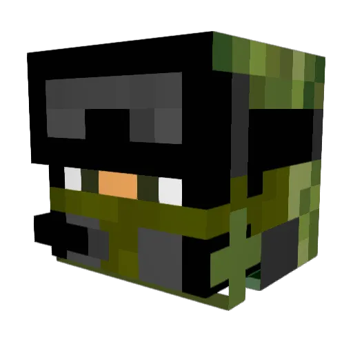 purplemonkey605 Minecraft avatar head, 3D render