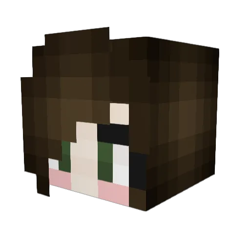 purplems04 Minecraft avatar head, 3D render
