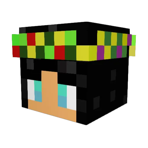 purplemurple123 Minecraft avatar head, 3D render