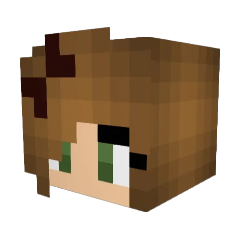 purpleowl_13 Minecraft avatar head, 3D render