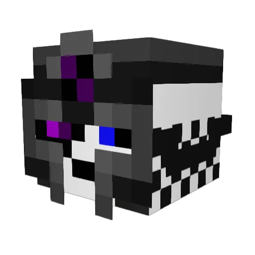 purplepanda400 Minecraft avatar head, 3D render
