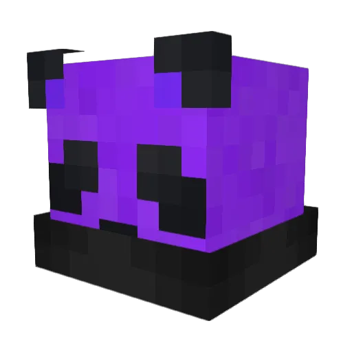 purplepanda_27 Minecraft avatar head, 3D render