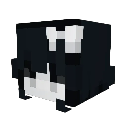 purpleteeth Minecraft avatar head, 3D render
