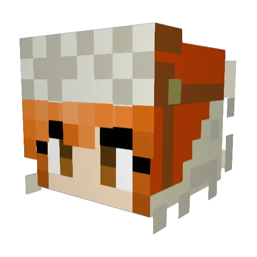 purrfectstudios Minecraft avatar head, 3D render