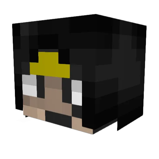 purutaro Minecraft avatar head, 3D render