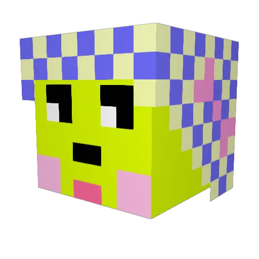 pusan1001 Minecraft avatar head, 3D render