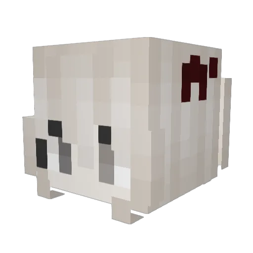 pusheen_n Minecraft avatar head, 3D render