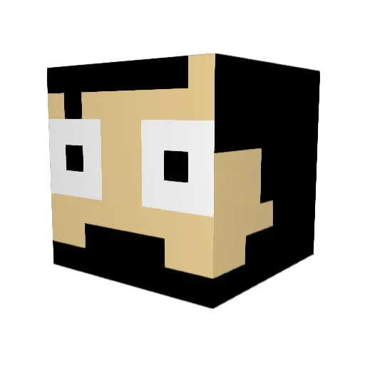 pusscrusher_ Minecraft avatar head, 3D render