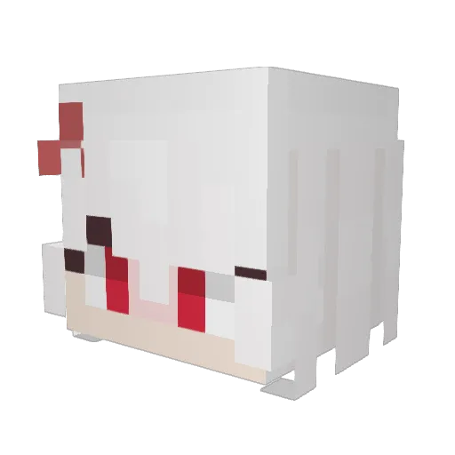 pust1 Minecraft avatar head, 3D render