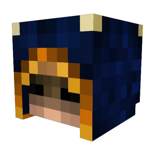 pusteblume_ Minecraft avatar head, 3D render