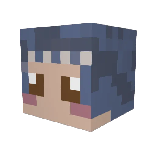 pusteplumchen1 Minecraft avatar head, 3D render