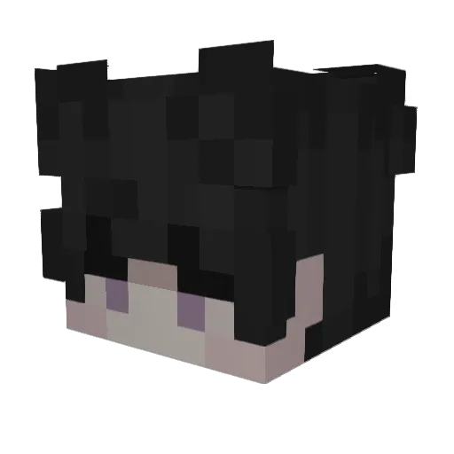 puszineczeg Minecraft avatar head, 3D render