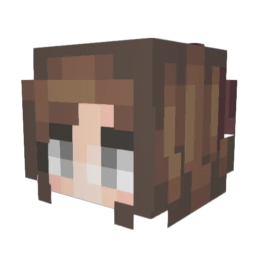 put0mam0n Minecraft avatar head, 3D render