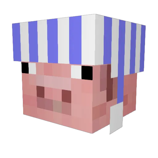 puteranoDon13 Minecraft avatar head, 3D render