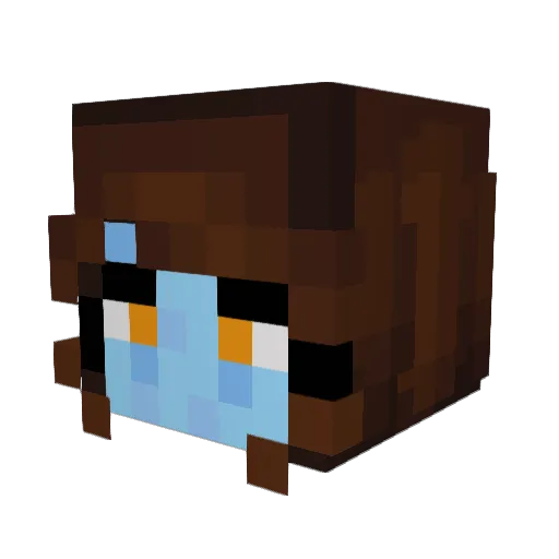 putitaleila Minecraft avatar head, 3D render
